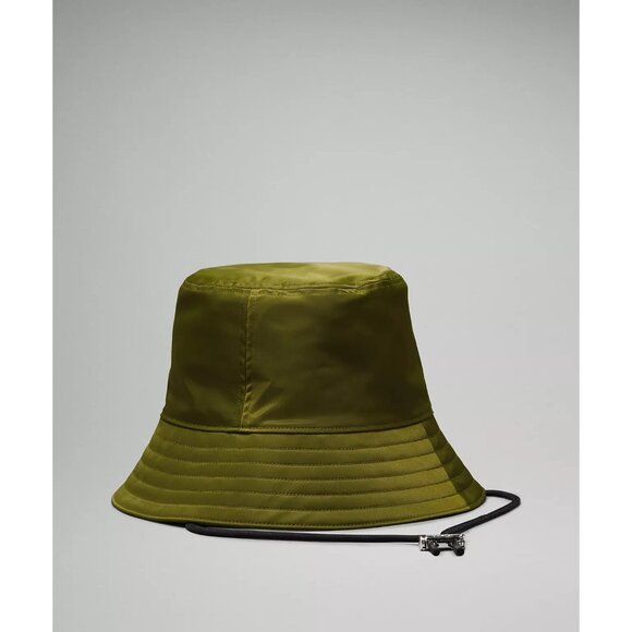 LULULEMON Unisex Olive Green Nylon Bucket Hat Sz M/L NEW with tags - Picture 2 of 4